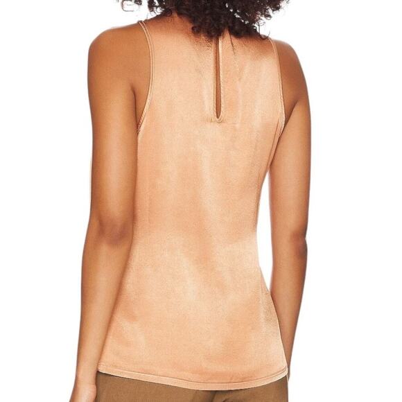 Revolve Lanston Cross Front Halter Top Honey Size XS New With Tag Key Hole Back - Picture 4 of 14